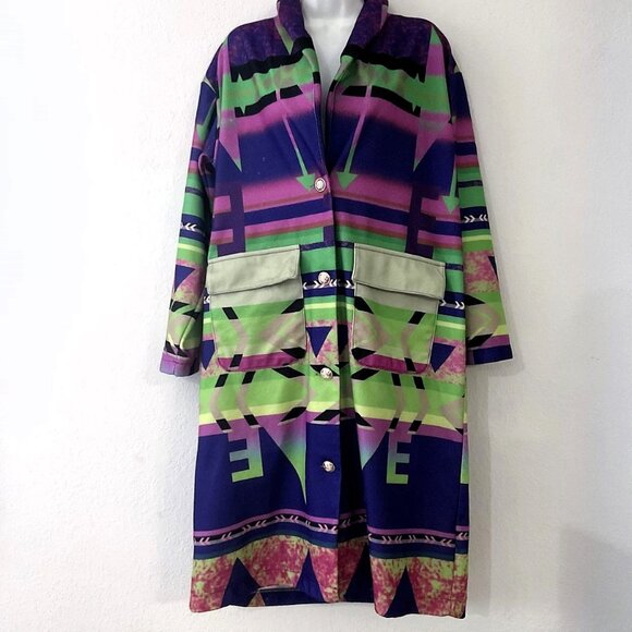 MISSLOOK BOHO TRENCH COAT LARGE - Picture 1 of 12